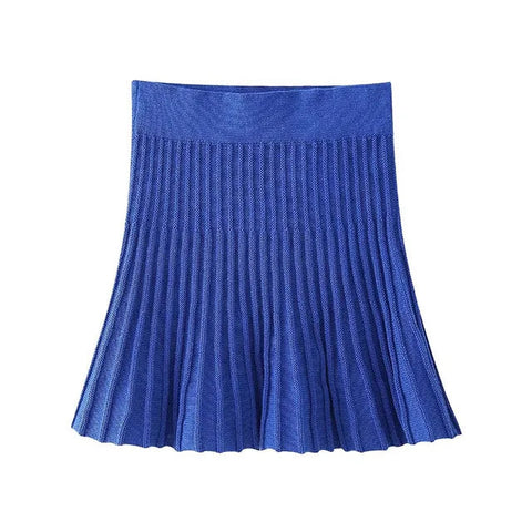 women sleeved knitted jacket skirt