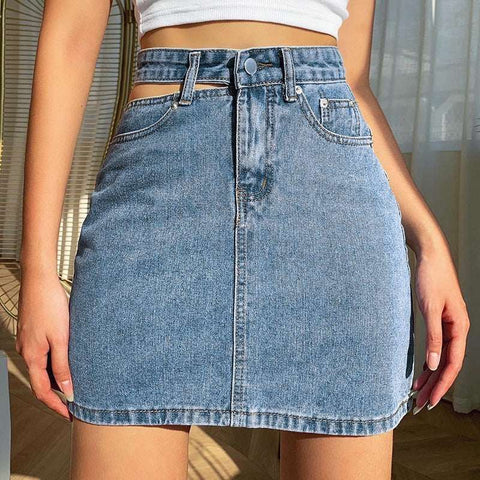  denim short skirt women
