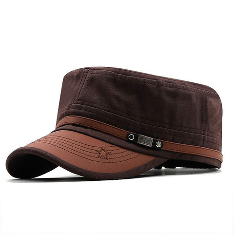unisex cap Camouflage Cap Leather Peaked Milit