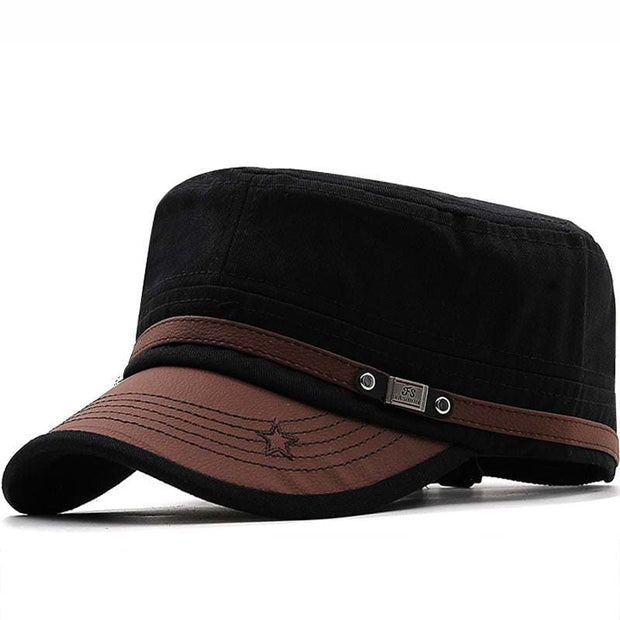 unisex cap Camouflage Cap Leather Peaked Milit